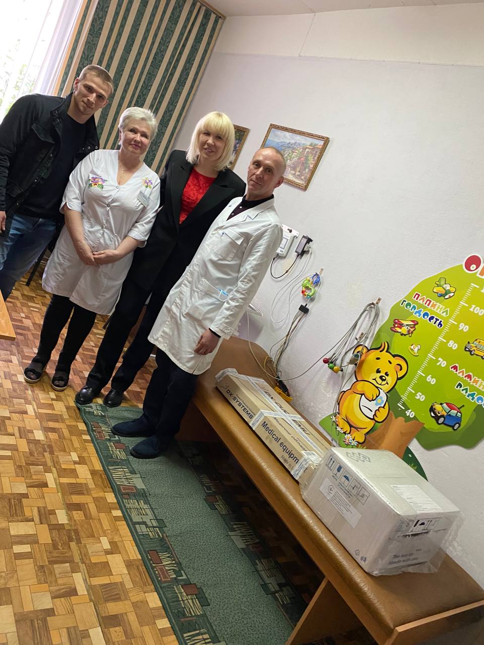 Nowy sprzęt medyczny dla Szpitala Dziecięcego Obolonsky District w Kijowie!